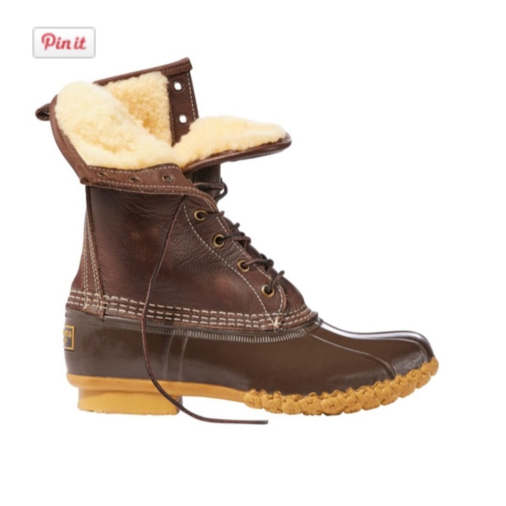 L.L. Bean Women's Bean Boots, 10" Shearling-Lined